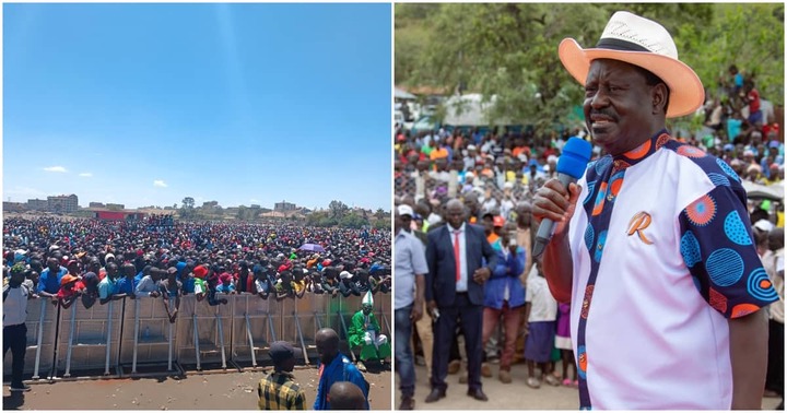 Jacaranda Rally: Azimio Supporters Troop to Venue ahead of Raila <a class=
