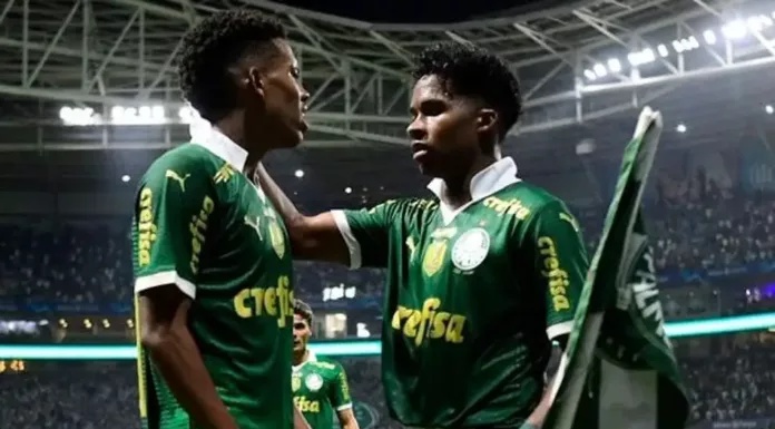 Endrick, Estêvão, Danilo, Allan e Vitor Reis, jogadores formados no Palmeiras que renderam mais de R$ 1,3 bilhão ao clube