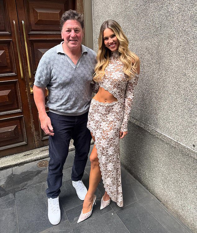 Rugby league great Mark 'Spudd' Carroll (pictured with his daughter) branded the silent players 'ridiculous'