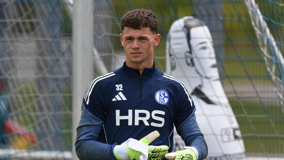 Luca Podlech beim Schalke-Training