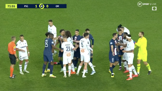 19 players were involved in the fracas in total