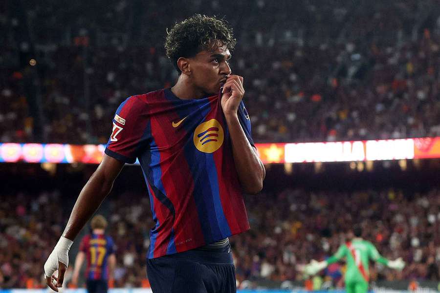 Barcelona winger Lamine Yamal.