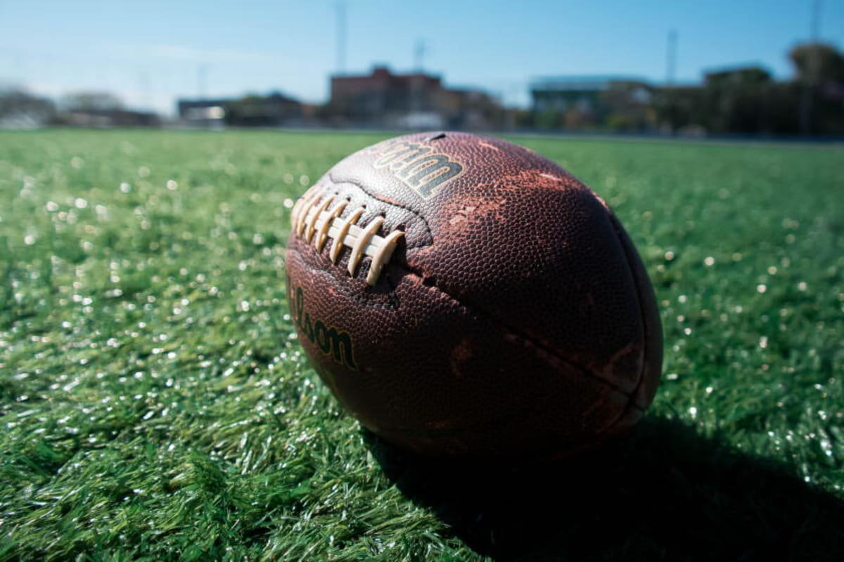 Football on field.