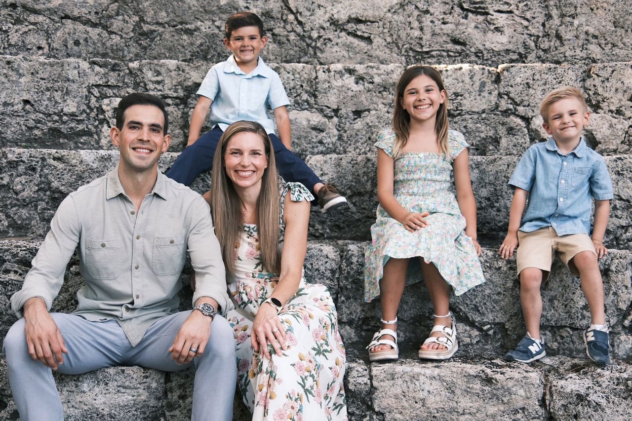 Joe Davis with his family.Credit: Joe Davis