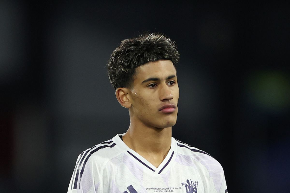 JJ Gabriel with Man Utd U18s
