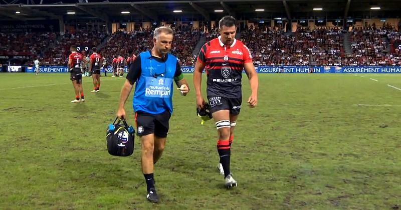 Depuis sa première blessure en 2022, François Cros a régulièrement eu des soucis avec son genou. Screenshot : Canal Plus