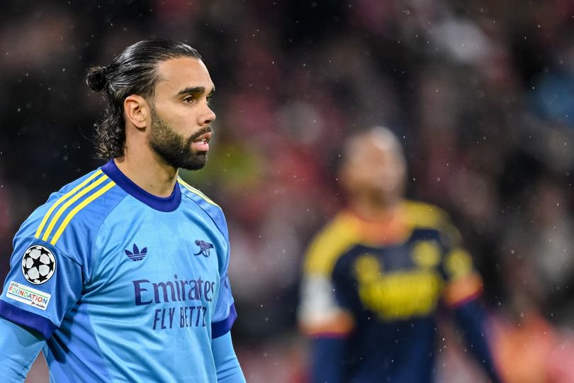 Arsenal goalkeeper David Raya