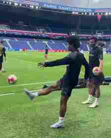 Karim Adeyemi pulled off an incredible skill move at the Parc des Princes