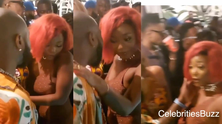 Davido wants to 'Eat' Efya; filmed holding & talking to her
