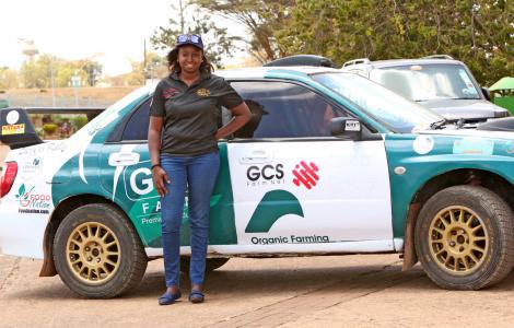 Kenyan rally driver <a class=