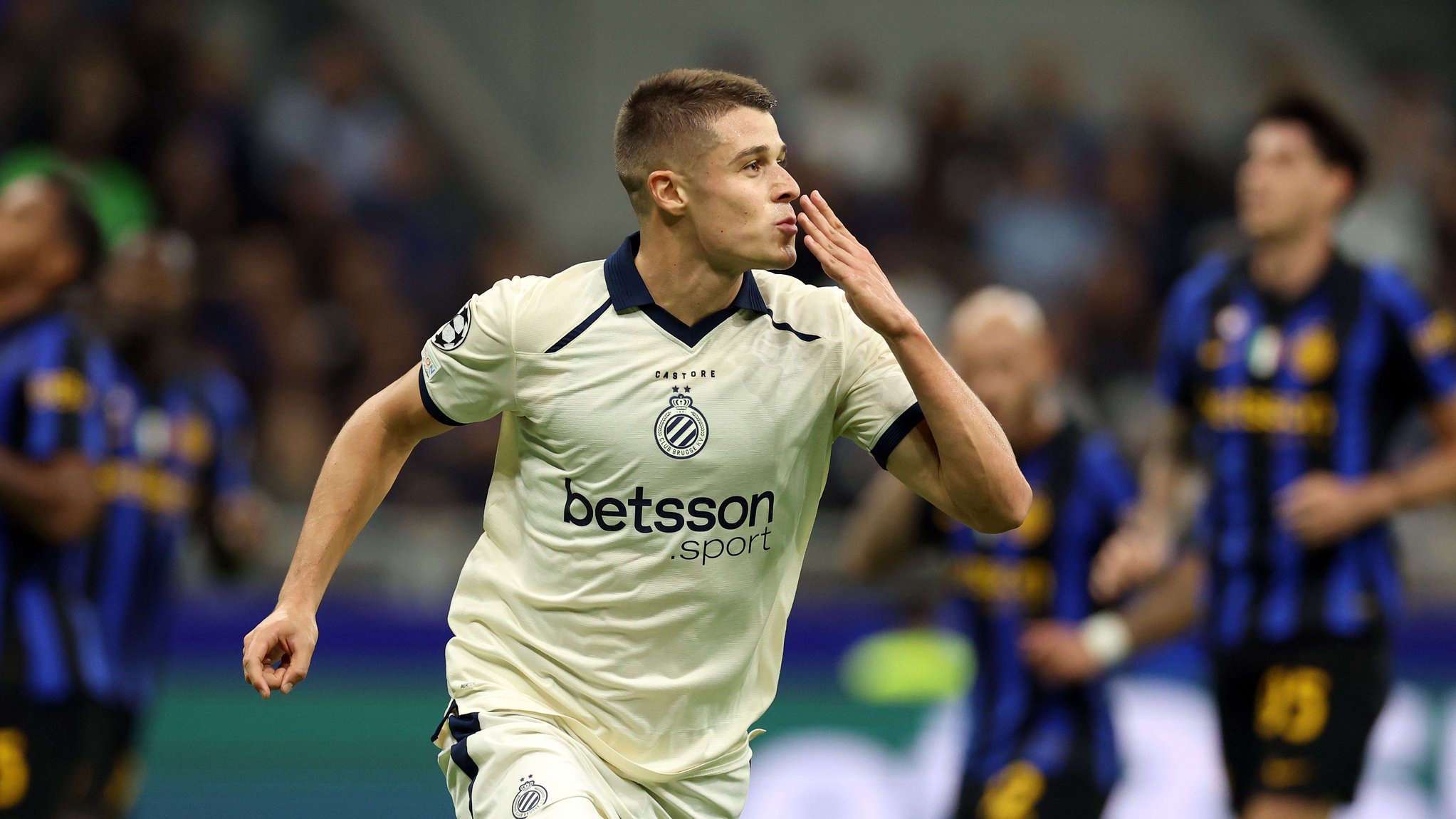 AC Milan step up pursuit of €50m Club Brugge striker Nicolo Tresoldi after stunning hat-trick against rivals Inter