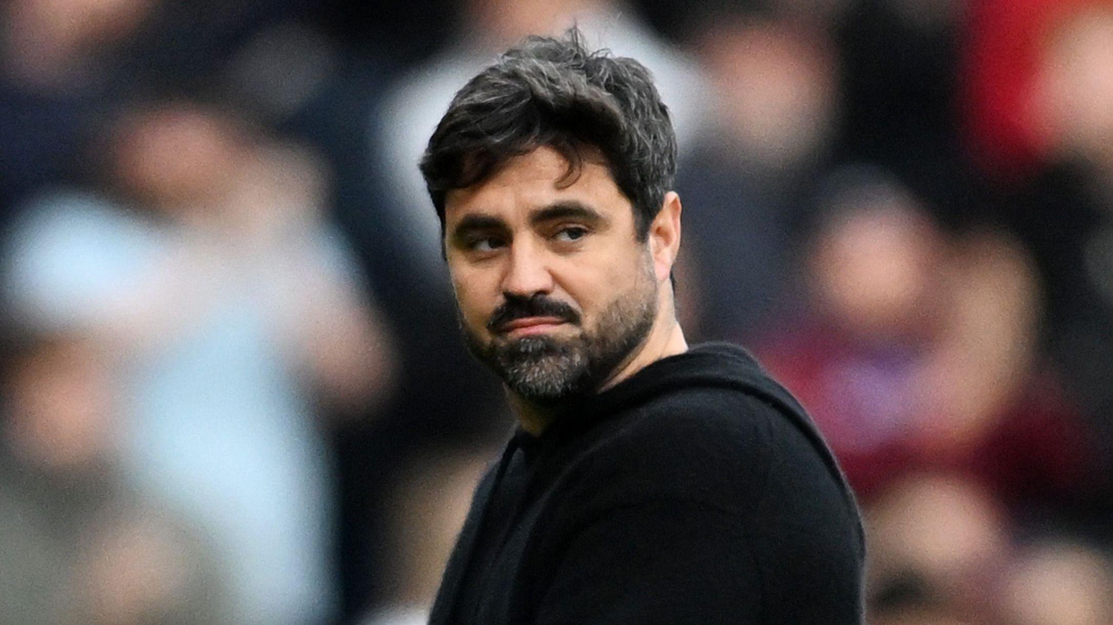 Vitor Matos looks frustrated during Swansea's loss to West Ham 