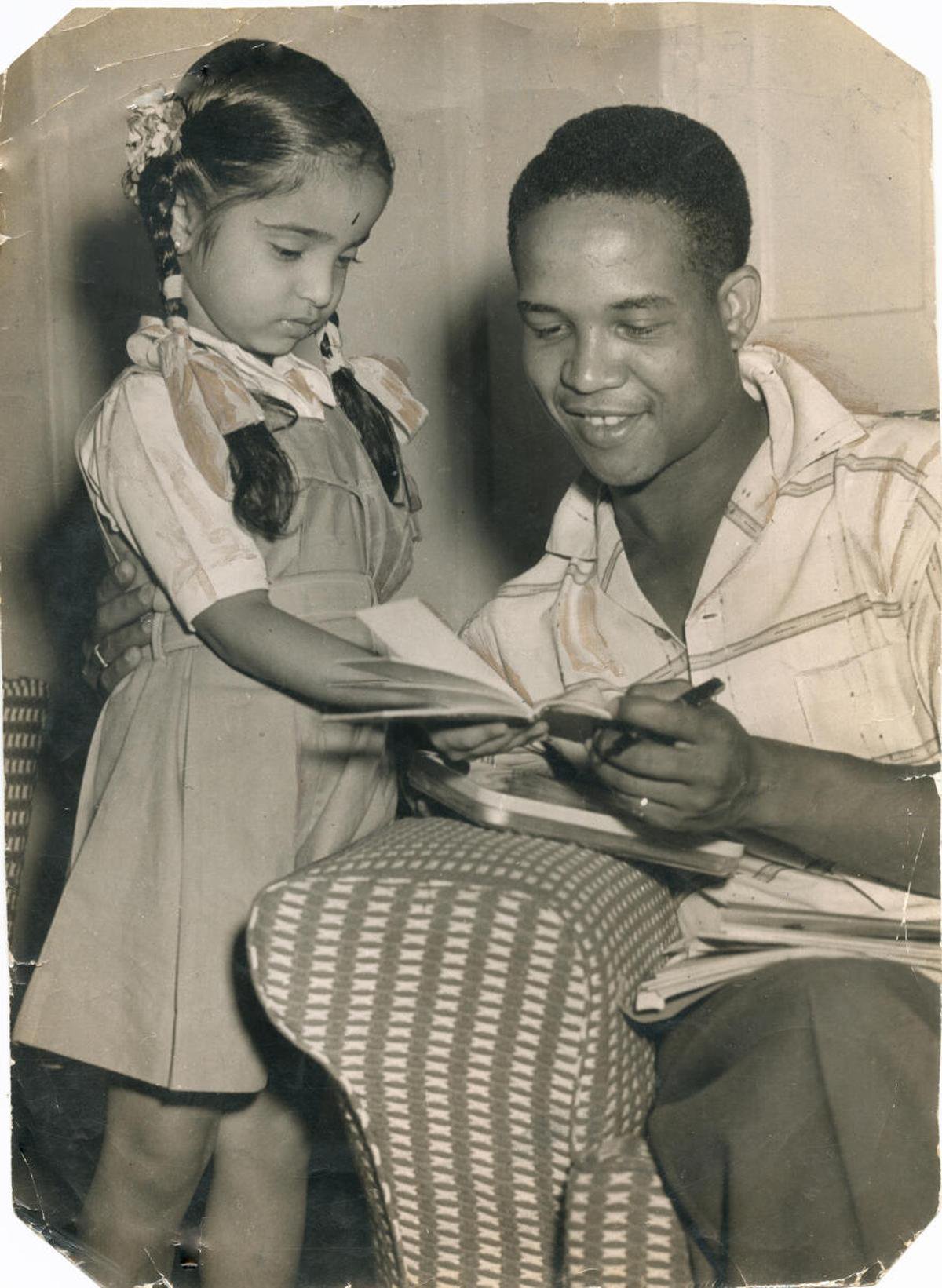 The legend loved interacting with kids.