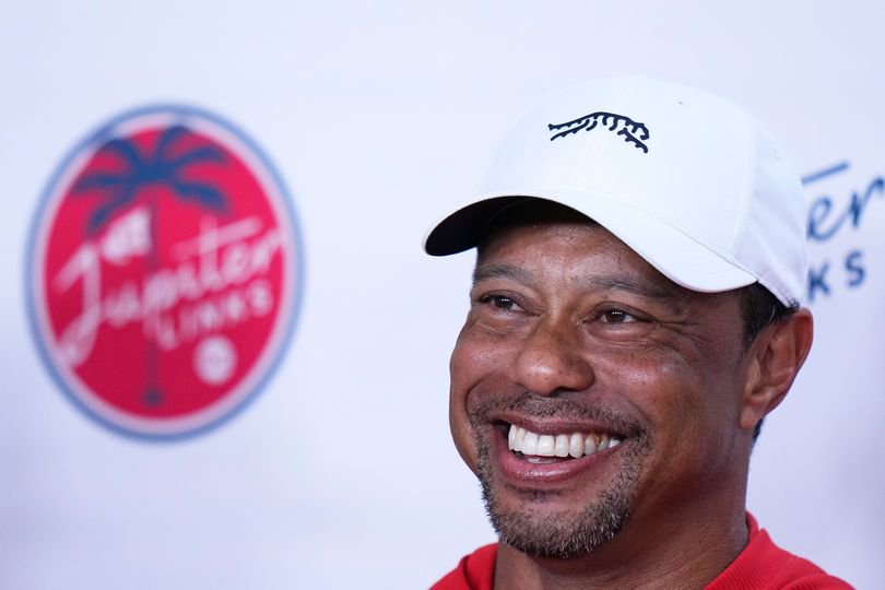 Woods teed off in the TGL finale just before crashing his vehicle