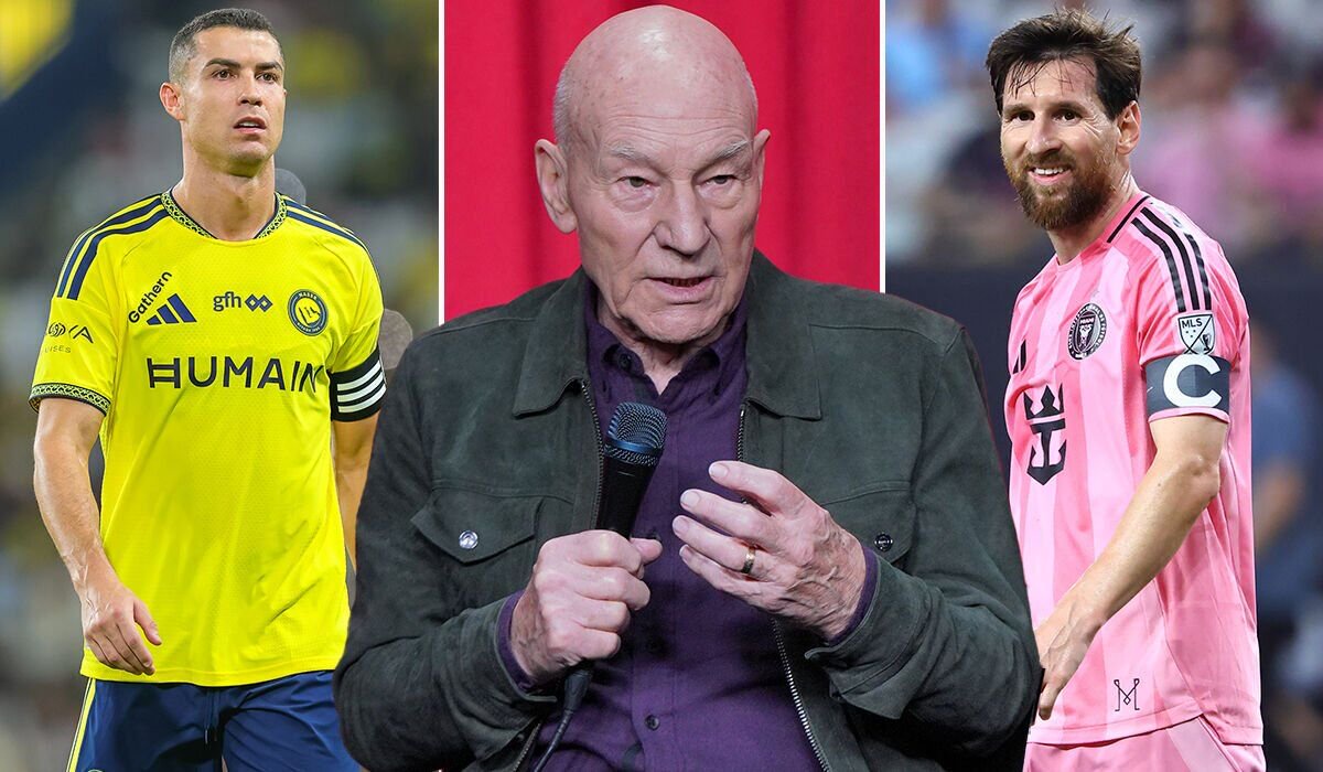 Patrick Stewart, Cristiano Ronaldo, Lionel Messi