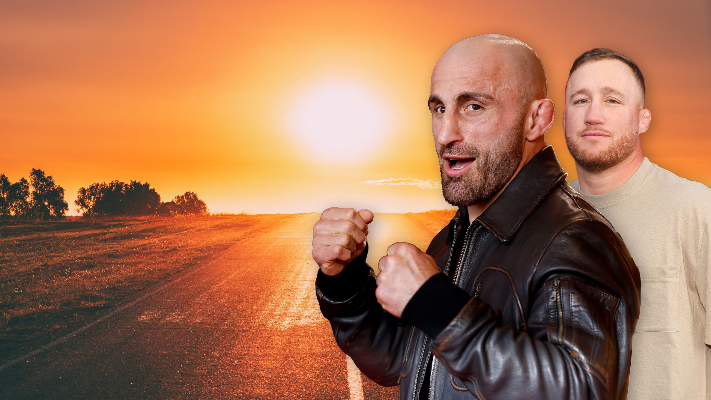 Alexander Volkanovski, Justin Gaethje (photo illustration)