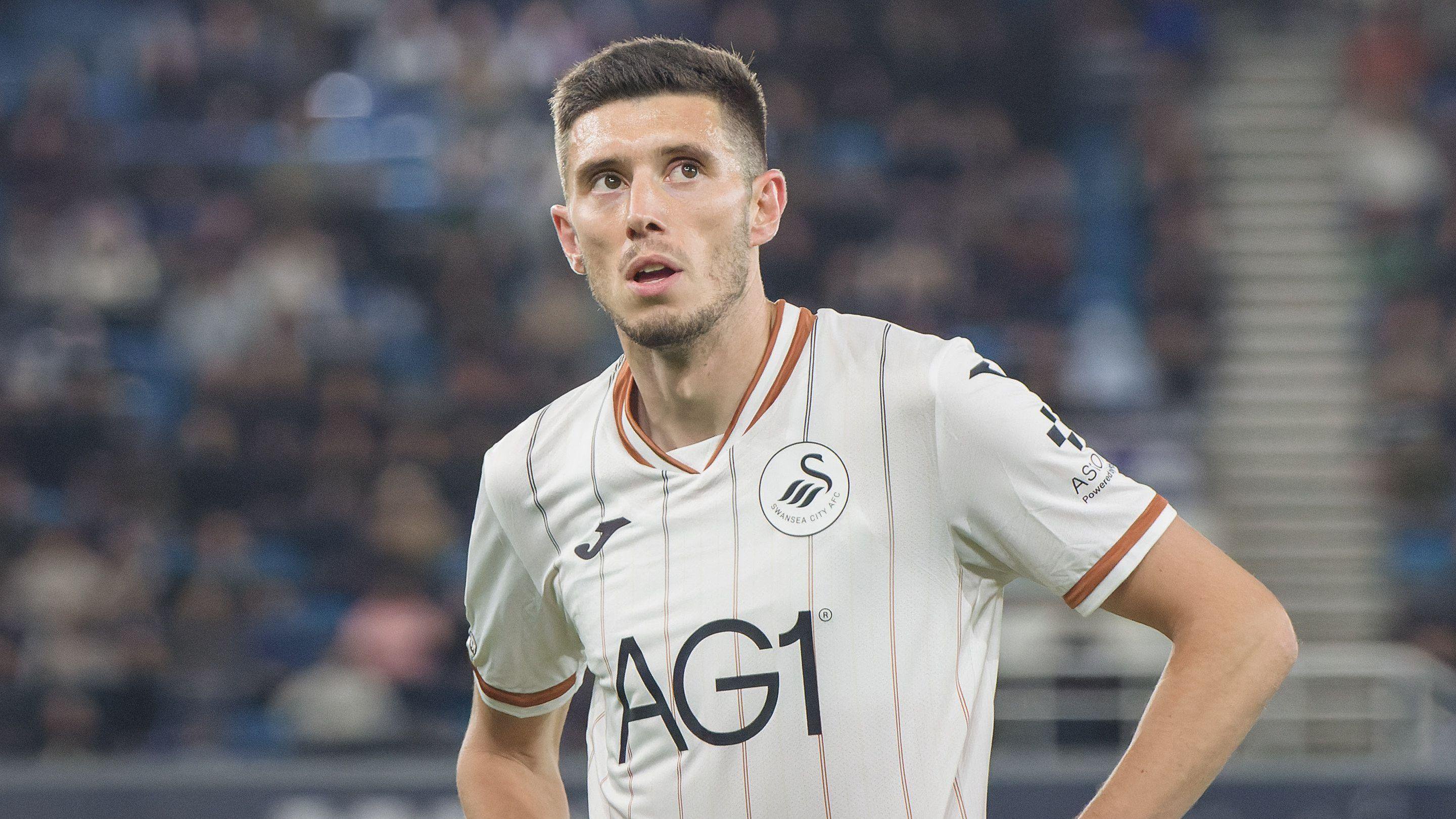 Ross Stewart during Swansea's win at Millwall last week
