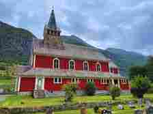 Olden New Church in Olden, Norway.