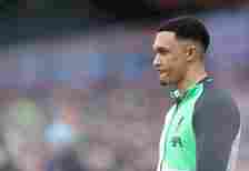 Liverpool's Trent Alexander-Arnold during the Premier League match between West Ham United and Liverpool FC at London Stadium on April 27, 2024 in ...