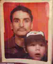 Pictured: Elliot Castro with his father, who is originally from Chile but lived in Scotland. The family lived between Glasgow and Aberdeen