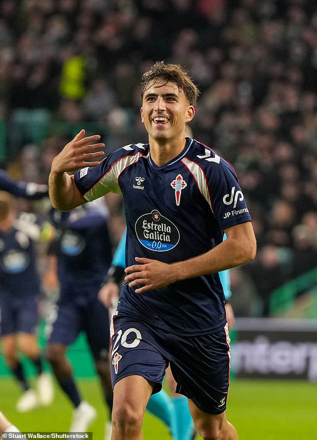 Celta Vigo defender Javi Rodriguez struck twice in three minutes to secure the victory