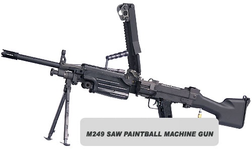 #5 RAP4 T68 M249 SAW Minimi Paintball Machine Gun - $2,500
