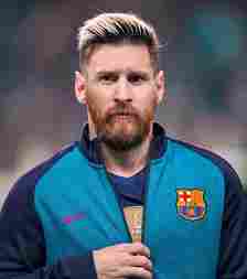 Lionel Messi Quiff with Mid Taper Fade and Highlights
