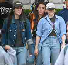 While visiting Disneyland on Friday, Chloë Grace Moretz and girlfriend Kate Harrison were spotted wearing matching rings on their left hands