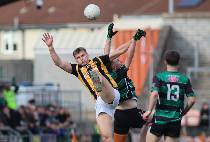 Crossmaglen's Rian O'Neill in action against Killeavy in Sunday's Armagh SFC final at the BOX-IT Athletic Grounds
PICTURE: Noel Moan