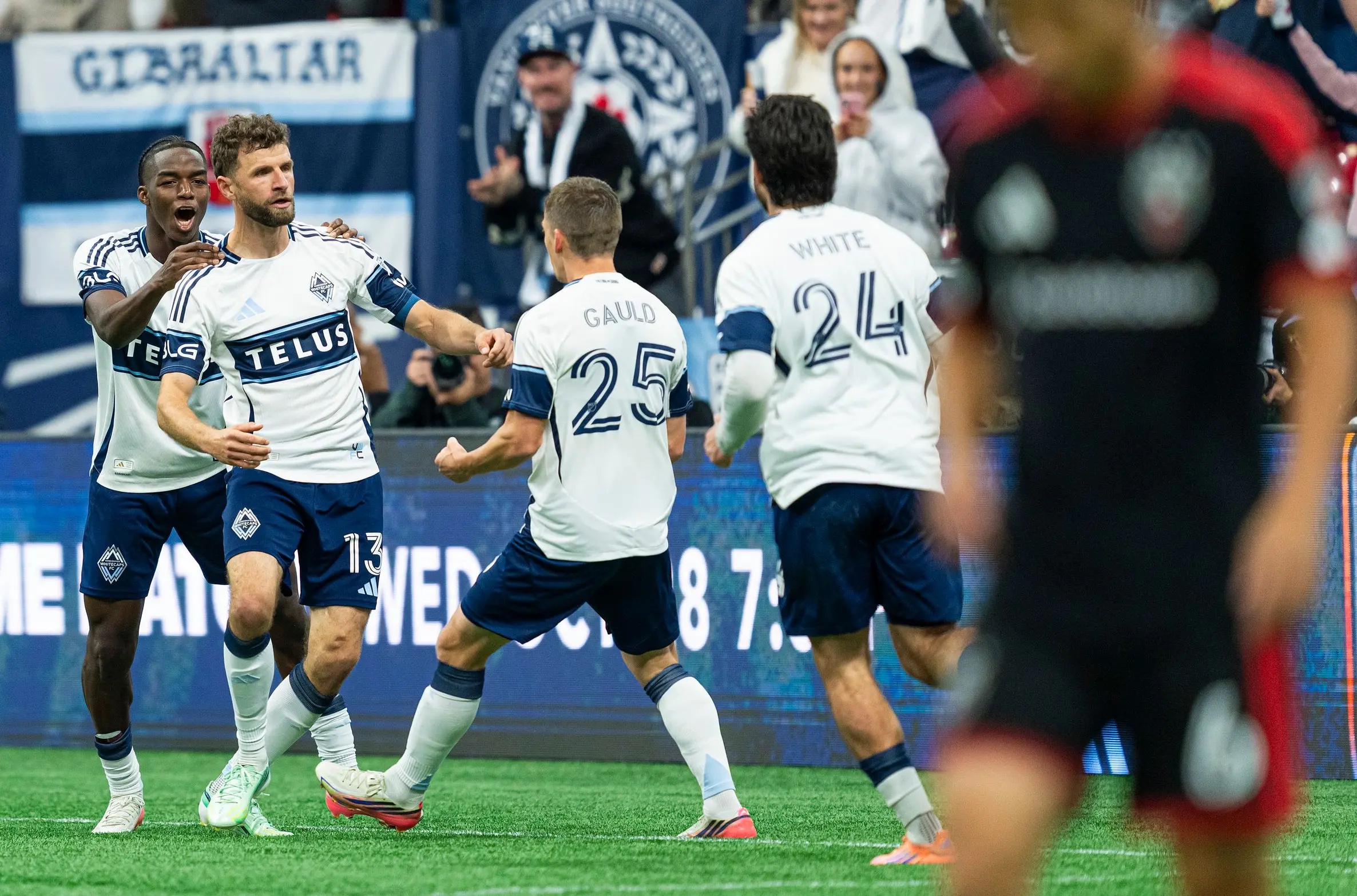 Thomas Müller, Ryan Gauld, Brian White, Vancouver Whitecaps