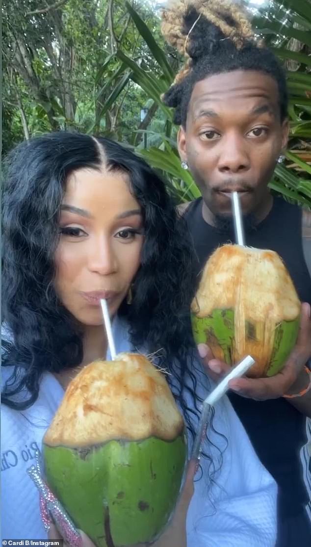 Cardi B treats her husband, Offset to birthday getaway in Jamaica (Photos)