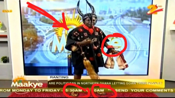 Captain Smart storms Onua TV with strange dressing to address Nothern issues