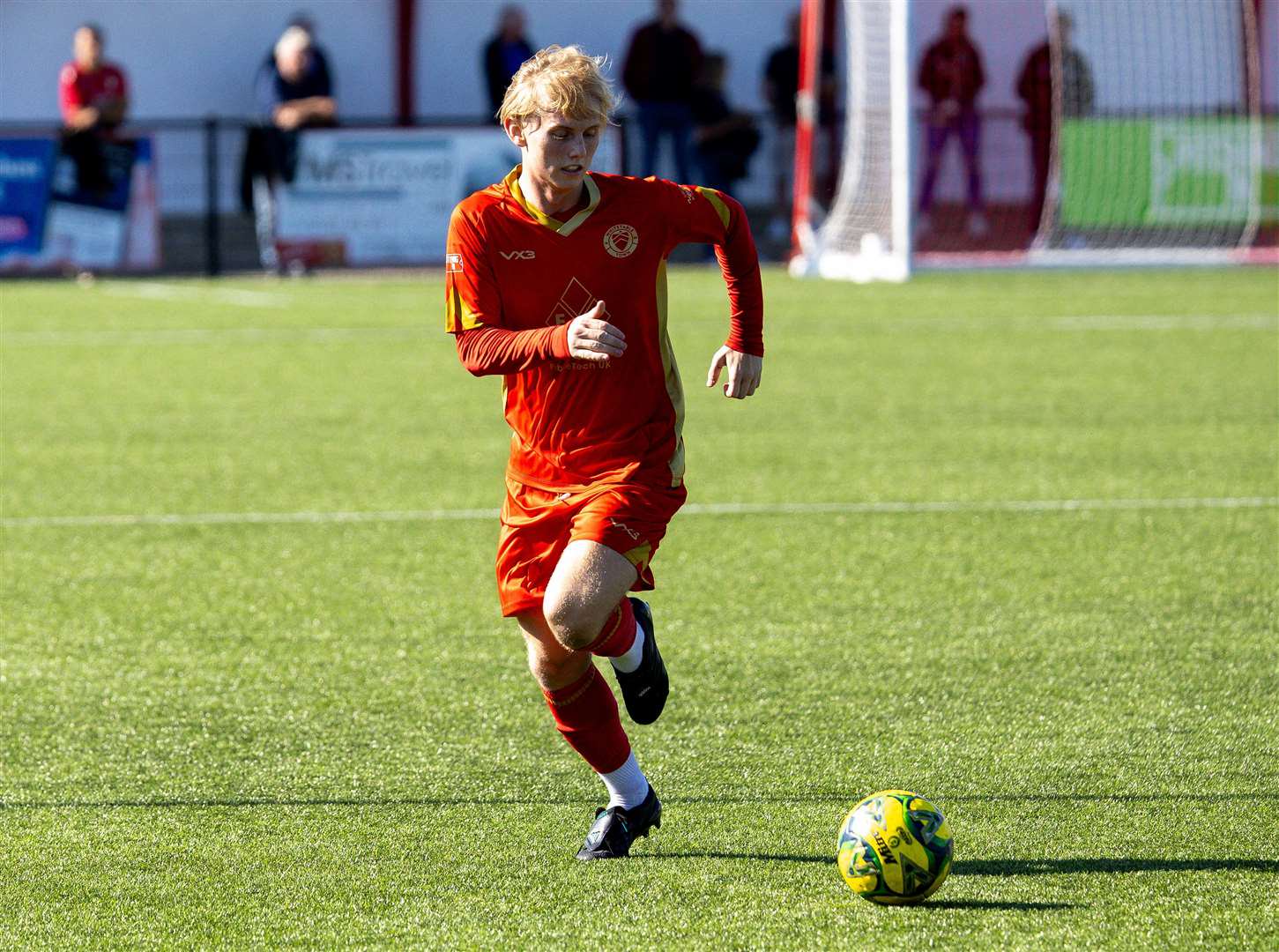 Whitstable Town midfielder Mikey Berry scored the winner at South Park. Picture: Les Biggs