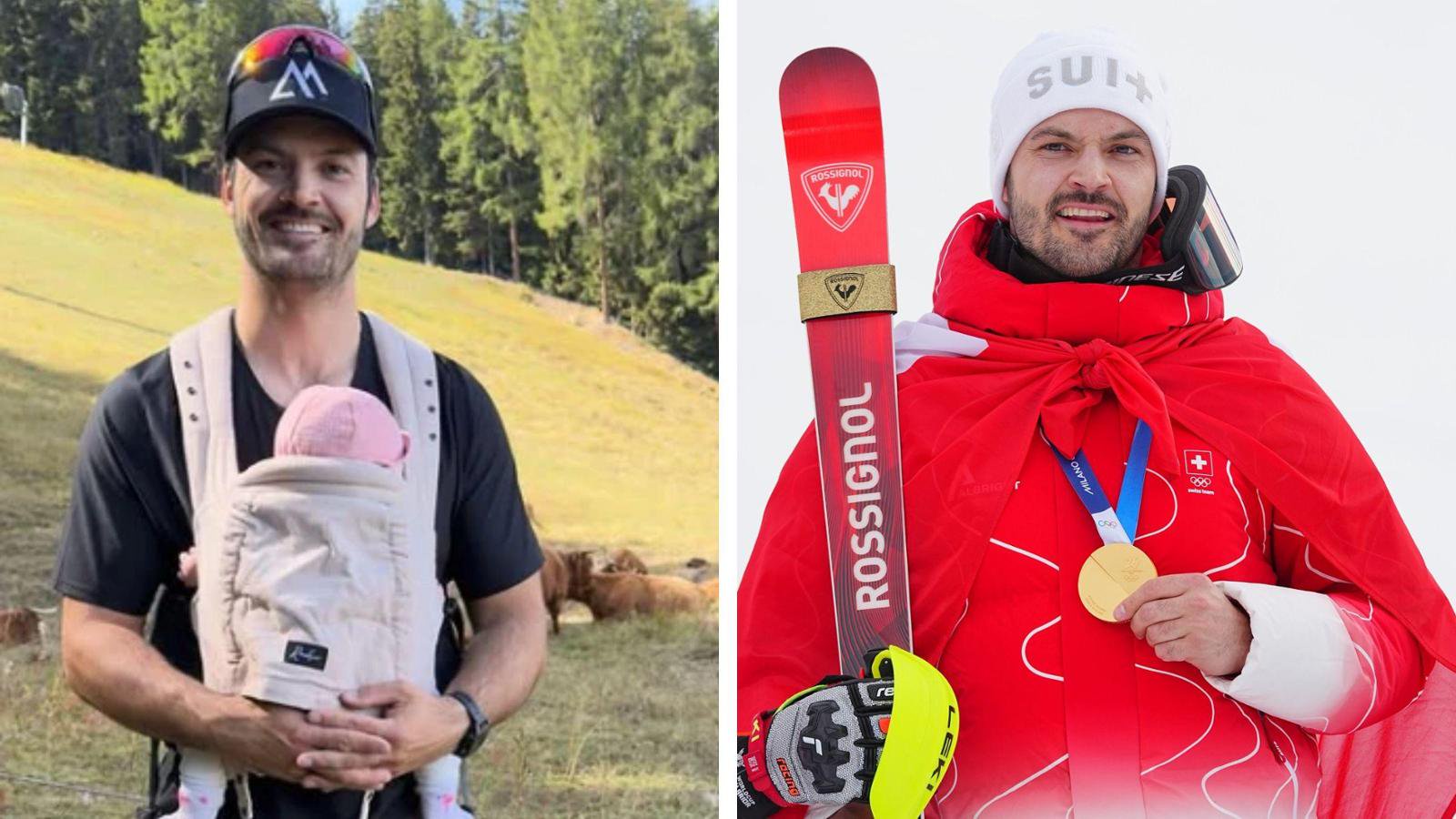 Loic Meillard durfte sich nach seinem Olympiasieg auch über die Geburt seiner Tochter freuen.