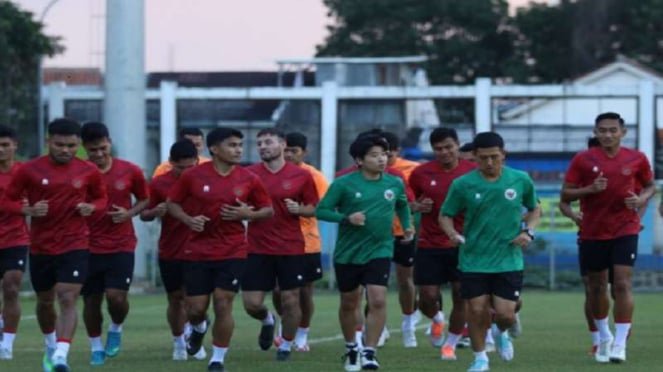 Timnas Indonesia senior jelang hadapi Curacao