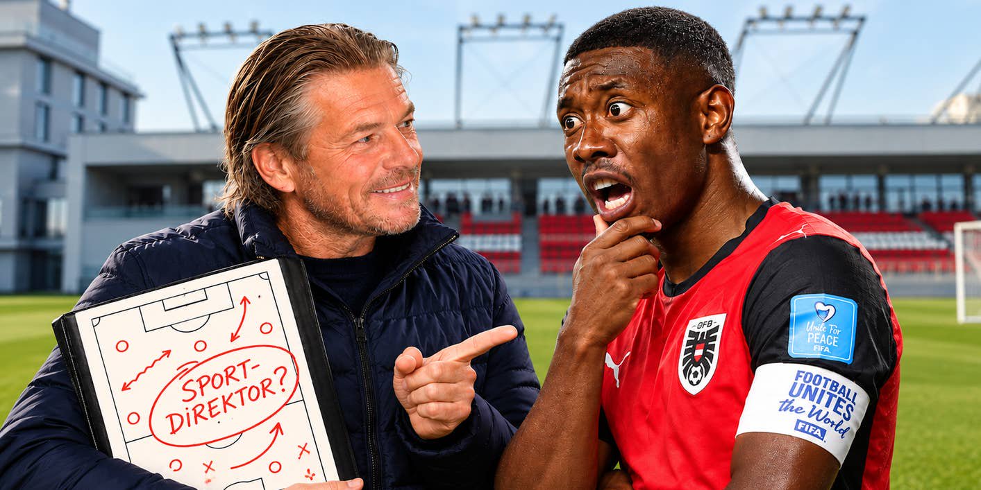 Frenkie hat schon einen Nachfolger für Peter Schöttel im Visier: David Alaba! Und falls der ÖFB nicht zuschlägt, steht der 1,69 Meter große oe24-Sportexperte selbst bereit.
