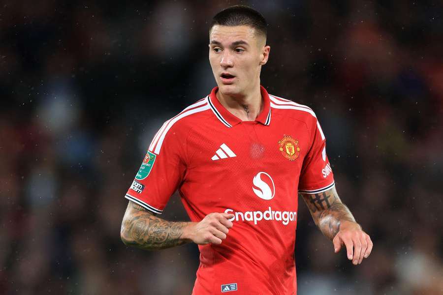 Manchester United striker Benjamin Sesko.