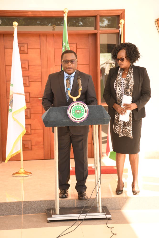 Bungoma Governor Lusaka with his Deputy Governor