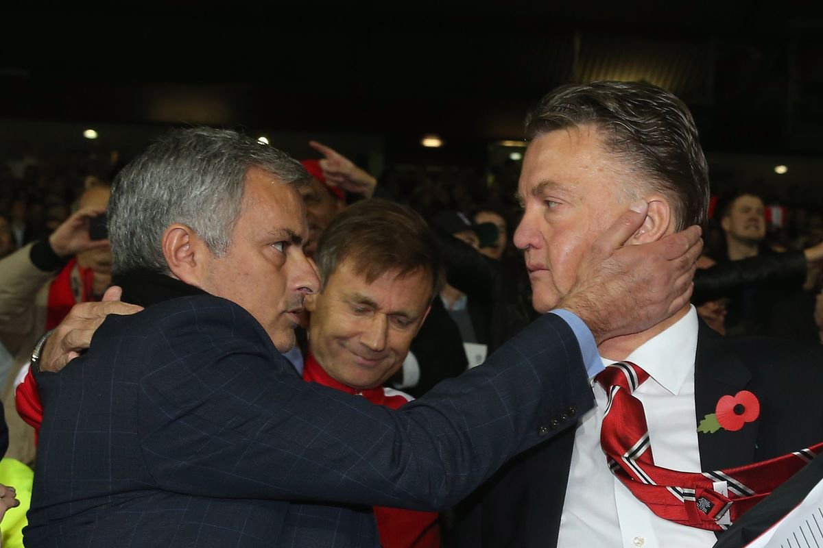Jose Mourinho and Louis van Gaal