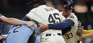 Brewers’ Uribe suspended 6 games for brawl, Peralta 5 and Murphy 2 while Rays’ Siri penalized 3