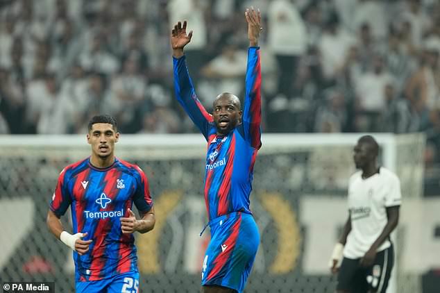 Jean-Philippe Mateta was on the scoresheet for Palace (Emrah Gurel/AP)