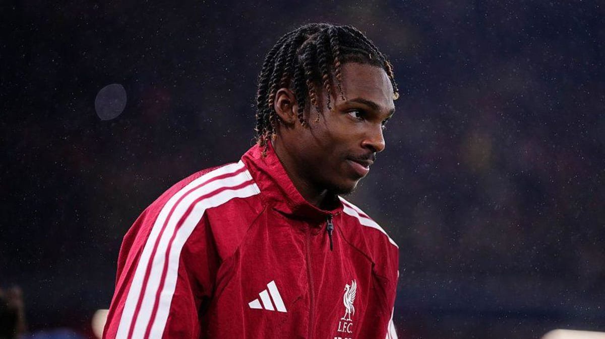 Jeremy Jacquet centre back of Liverpool and France during in the Champions League