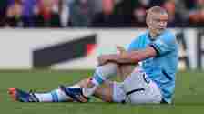 Erling Haaland: Manchester City striker out for up to seven weeks with ankle injury - BBC Sport