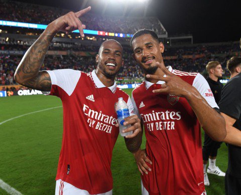 Gabriel and William Saliba have shown signs of forming a promising central defensive partnership 