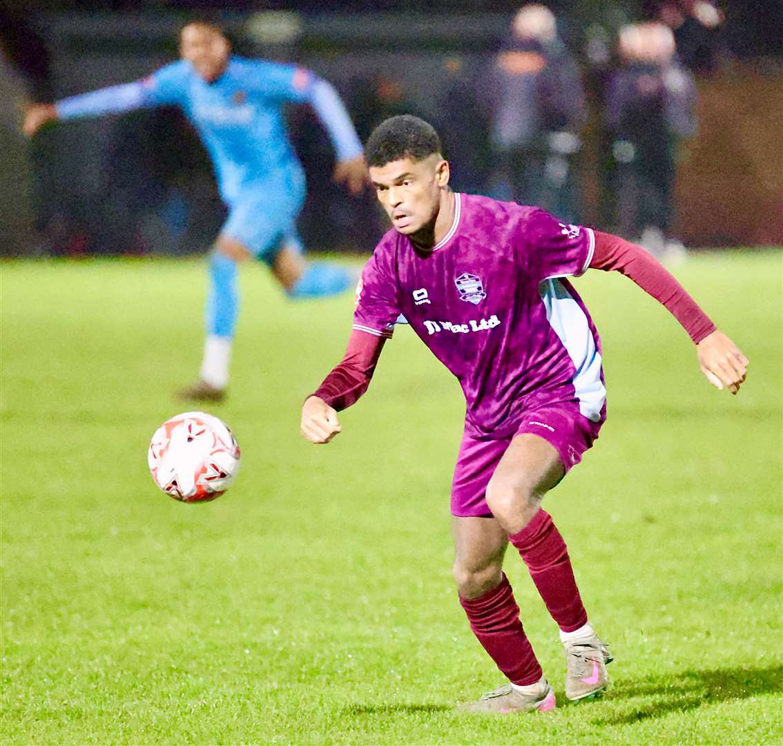 Action from Bourne's midweek defeat to Mickleover. Photo: Jason Richardson