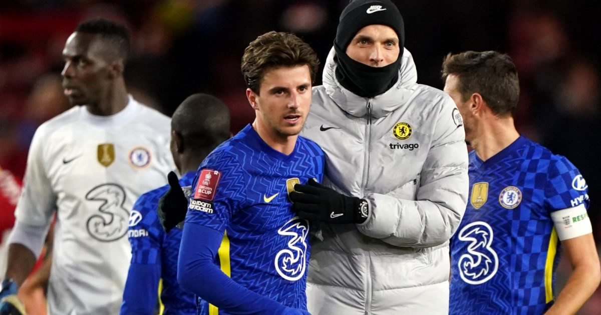 Thomas Tuchel and Mason Mount after Chelsea beat Middlesbrough.