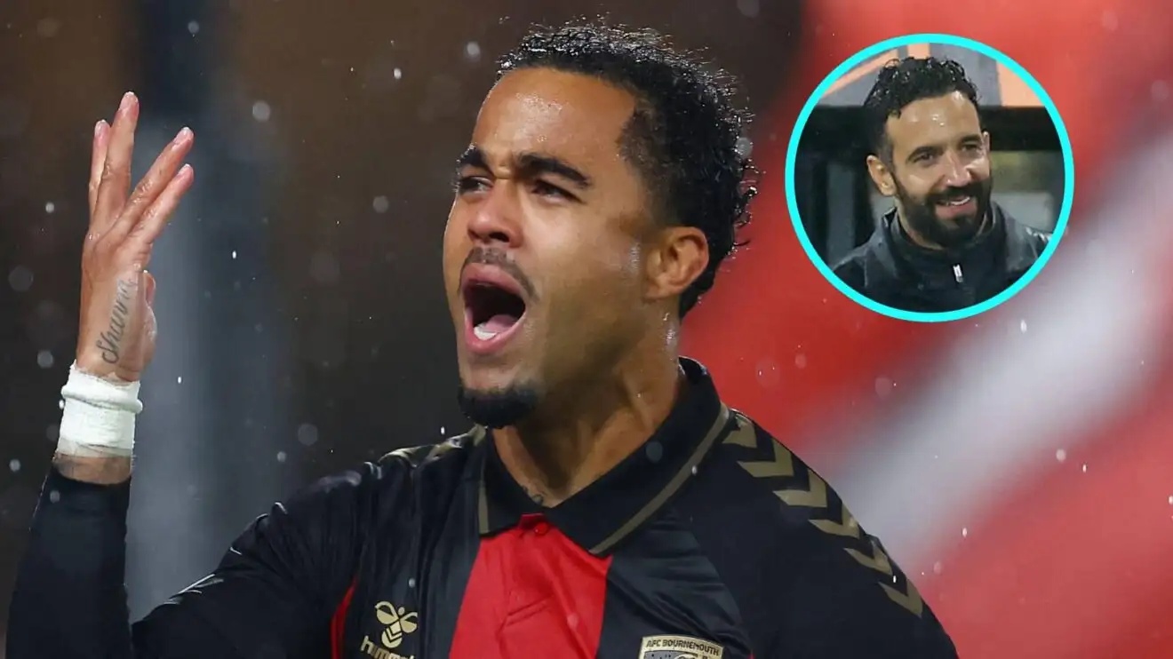 Justin Kluivert and Ruben Amorim