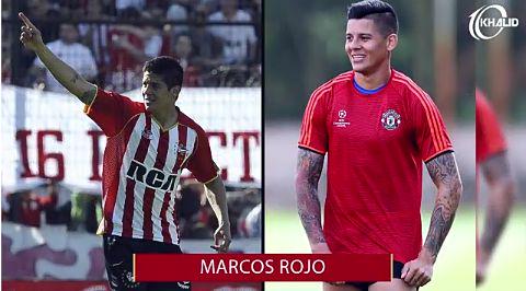 Marcos Rojo before and after getting tattoo 