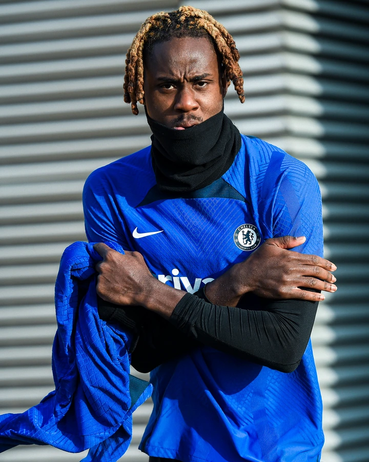 Kepa Arrizabalaga, Chalobah, Reece James and other Chelsea players train in the snow at Cobham (Photos)