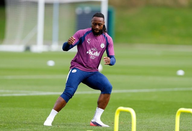 FILE PHOTO - Manchester City's Antoine Semenyo in action during a training session at the City Football Academy, ahead of Tuesday's UEFA Champions League soccer match against Club FC Porto.